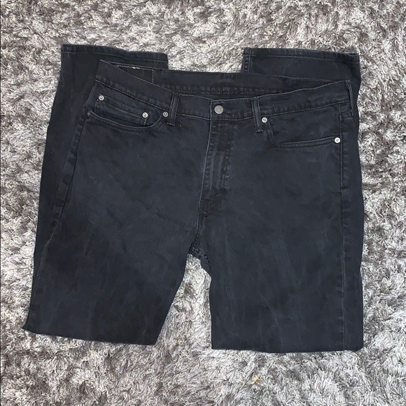 Men’s Levi’s 514 straight jeans black - used - Picture 5 of 9